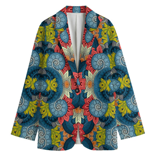 Native Tribal Bohemian Pattern Print Women's Blazer