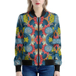 Native Tribal Bohemian Pattern Print Women's Bomber Jacket