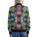 Native Tribal Bohemian Pattern Print Women's Bomber Jacket