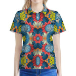 Native Tribal Bohemian Pattern Print Women's Polo Shirt