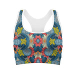 Native Tribal Bohemian Pattern Print Women's Sports Bra