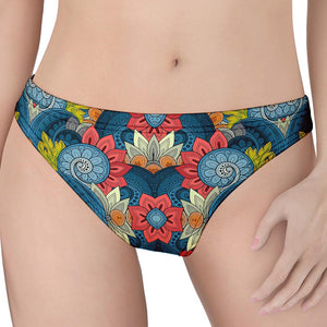 Native Tribal Bohemian Pattern Print Women's Thong