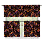 Native Tribal Dream Catcher Print 3 Piece Kitchen Curtains