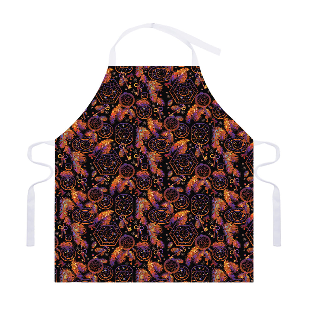 Native Tribal Dream Catcher Print Adjustable Apron