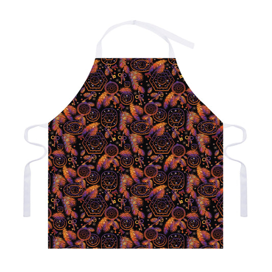 Native Tribal Dream Catcher Print Adjustable Apron