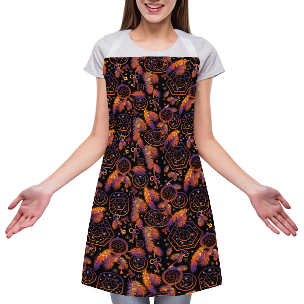 Native Tribal Dream Catcher Print Adjustable Apron