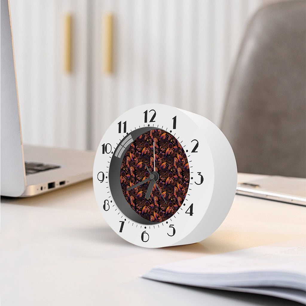 Native Tribal Dream Catcher Print Alarm Clock