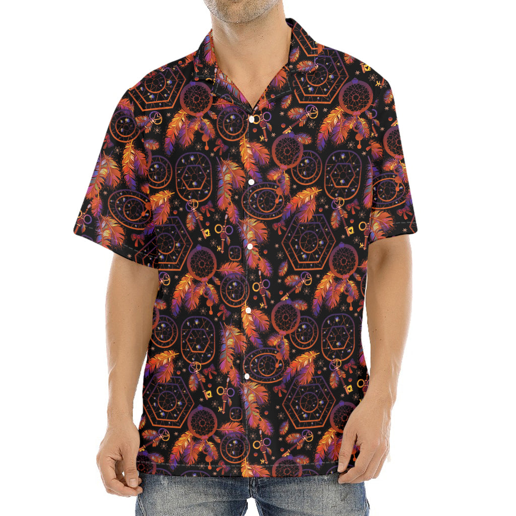 Native Tribal Dream Catcher Print Aloha Shirt