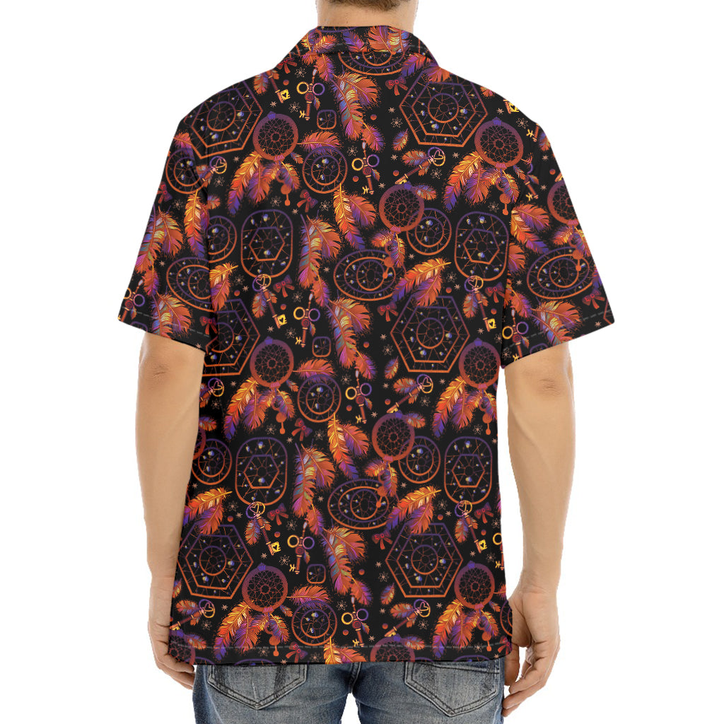 Native Tribal Dream Catcher Print Aloha Shirt