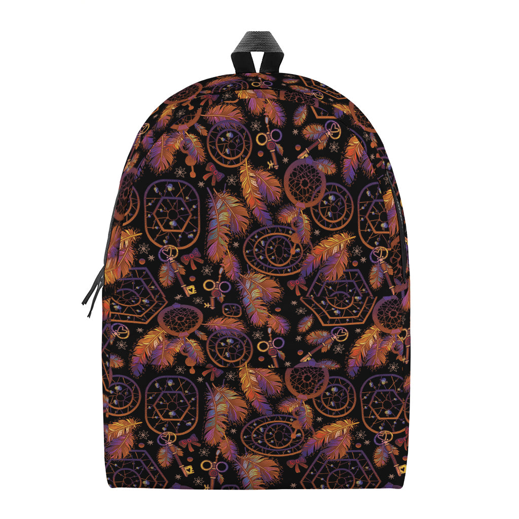 Native Tribal Dream Catcher Print Backpack
