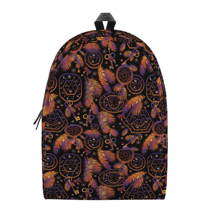 Native Tribal Dream Catcher Print Backpack