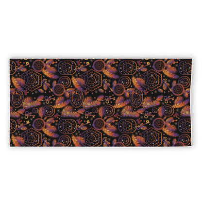 Native Tribal Dream Catcher Print Beach Towel