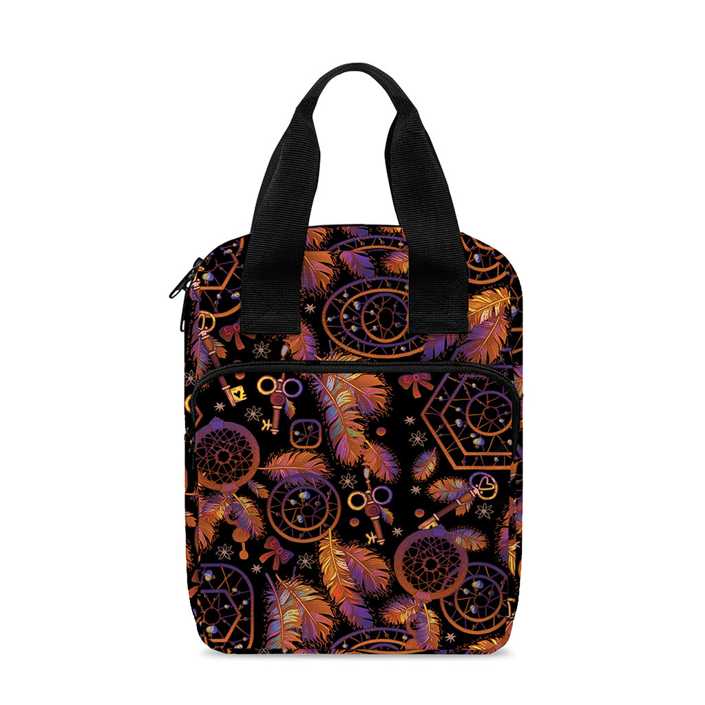 Native Tribal Dream Catcher Print Bible Tote Bag