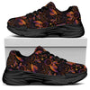 Native Tribal Dream Catcher Print Black Chunky Shoes