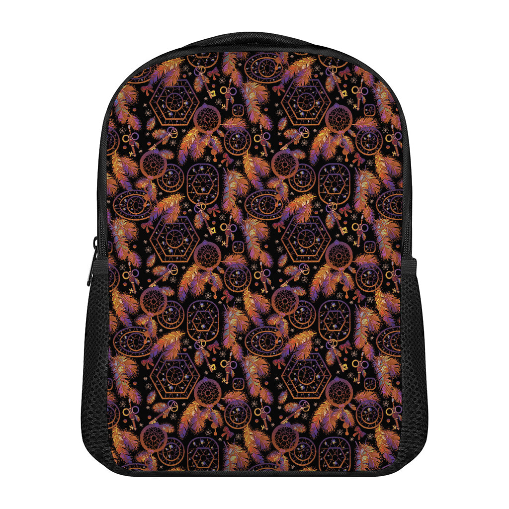 Native Tribal Dream Catcher Print Casual Backpack