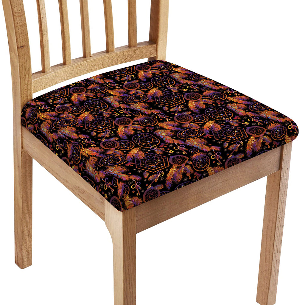 Native Tribal Dream Catcher Print Chair Cushion Cover