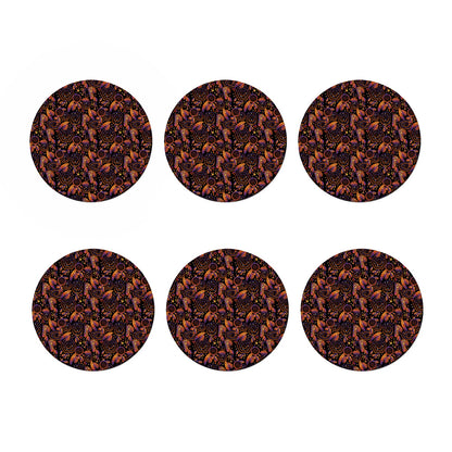 Native Tribal Dream Catcher Print Coaster Set