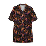Native Tribal Dream Catcher Print Cotton Hawaiian Shirt