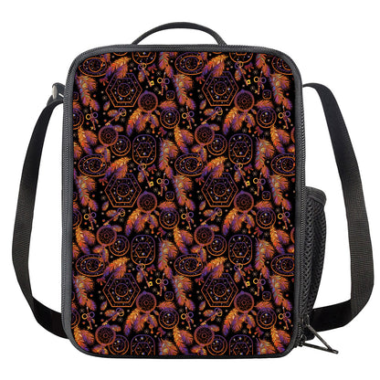 Native Tribal Dream Catcher Print Crossbody Lunch Bag