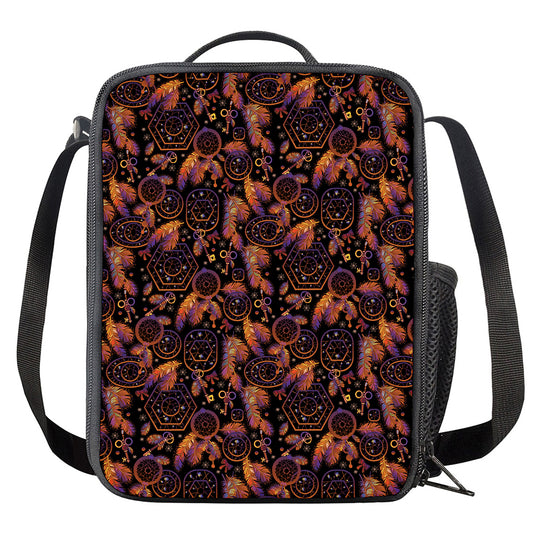 Native Tribal Dream Catcher Print Crossbody Lunch Bag