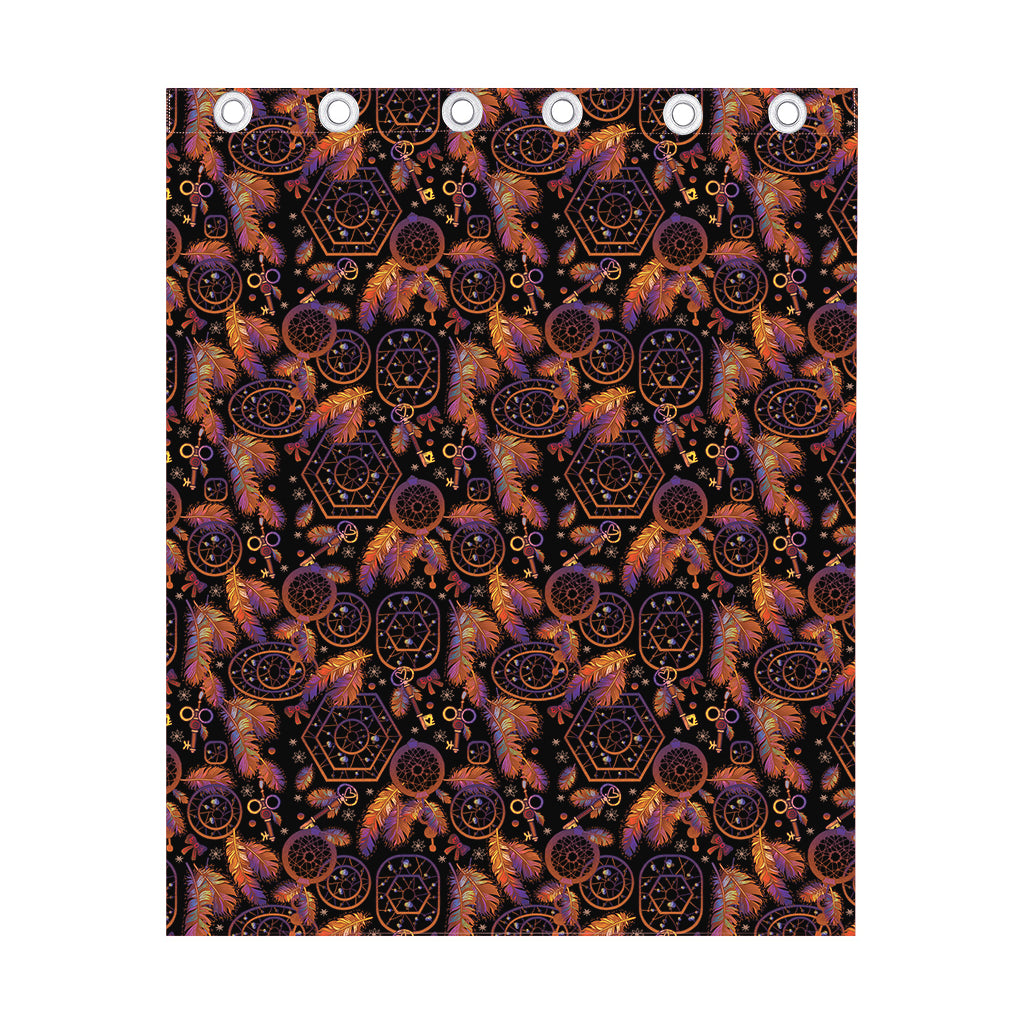 Native Tribal Dream Catcher Print Curtain