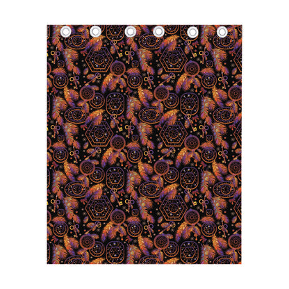 Native Tribal Dream Catcher Print Curtain