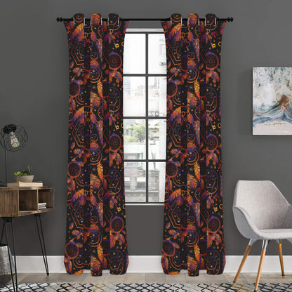 Native Tribal Dream Catcher Print Curtain