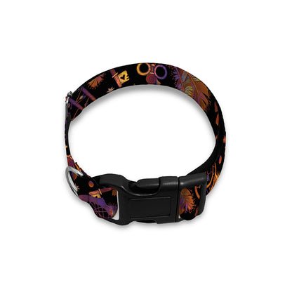 Native Tribal Dream Catcher Print Dog Collar