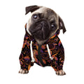 Native Tribal Dream Catcher Print Dog Zip Up Hoodie