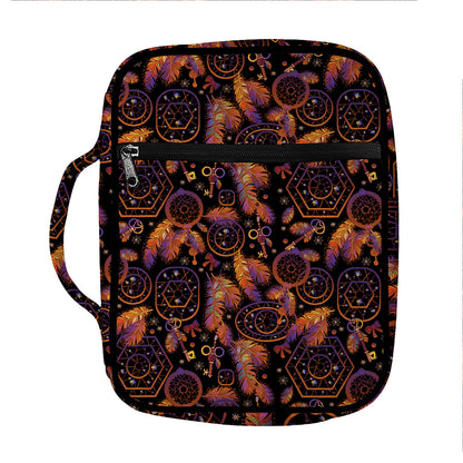 Native Tribal Dream Catcher Print Front Pocket Bible Bag