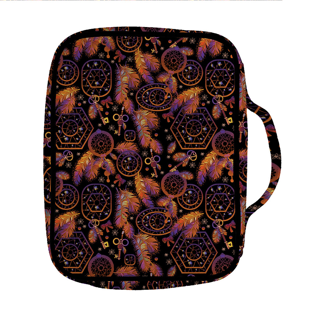 Native Tribal Dream Catcher Print Front Pocket Bible Bag