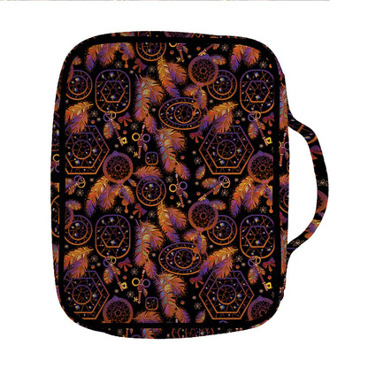 Native Tribal Dream Catcher Print Front Pocket Bible Bag