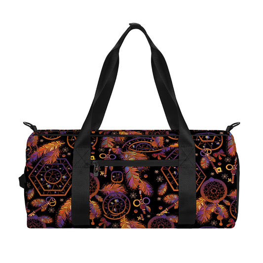 Native Tribal Dream Catcher Print Gym Bag
