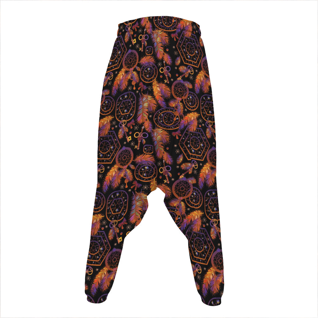Native Tribal Dream Catcher Print Hammer Pants