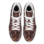 Native Tribal Dream Catcher Print High Top Leather Sneakers