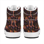 Native Tribal Dream Catcher Print High Top Leather Sneakers