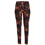 Native Tribal Dream Catcher Print High-Waisted Pocket Leggings