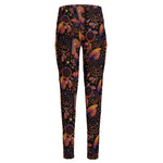 Native Tribal Dream Catcher Print High-Waisted Pocket Leggings