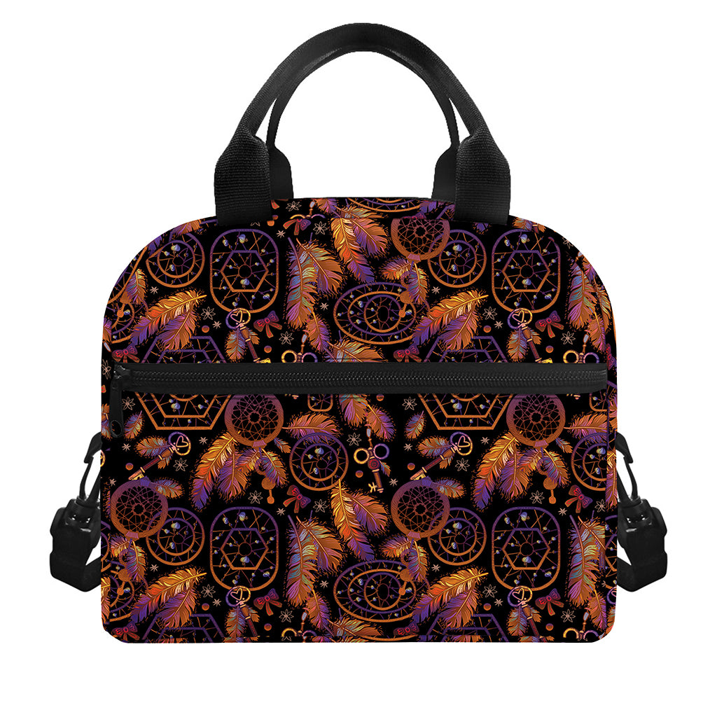 Native Tribal Dream Catcher Print Insulated Lunch Bag