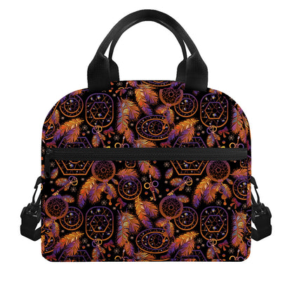Native Tribal Dream Catcher Print Insulated Lunch Bag
