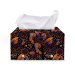 Native Tribal Dream Catcher Print Leather Tissue Box Cover