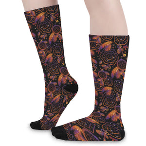 Native Tribal Dream Catcher Print Long Socks