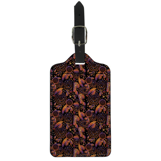 Native Tribal Dream Catcher Print Luggage Tag