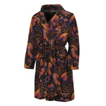 Native Tribal Dream Catcher Print Men's Bathrobe