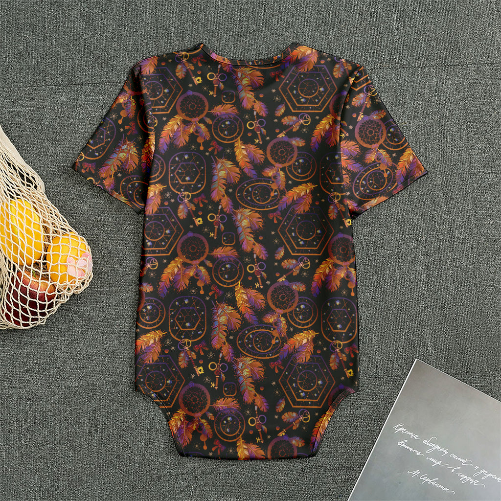 Native Tribal Dream Catcher Print Men's Bodysuit