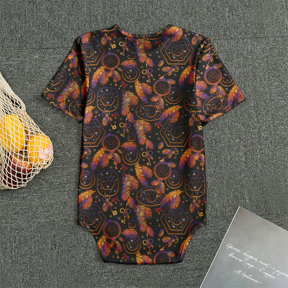 Native Tribal Dream Catcher Print Men's Bodysuit