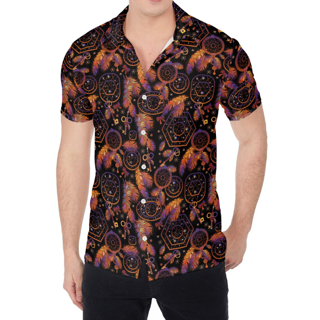 Native Tribal Dream Catcher Print Men's Shirt