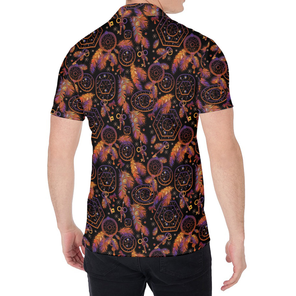 Native Tribal Dream Catcher Print Men's Shirt