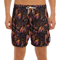Native Tribal Dream Catcher Print Men's Split Running Shorts
