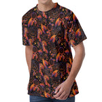 Native Tribal Dream Catcher Print Men's Velvet T-Shirt